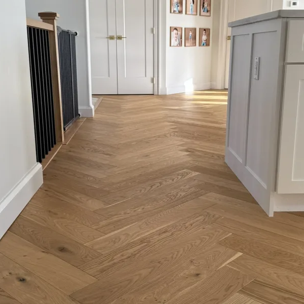 Hallway with gorgeous hardwood floors
